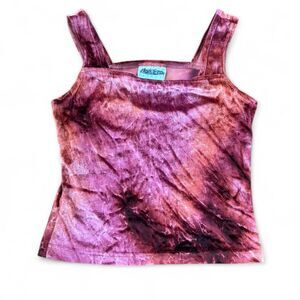 Y2k Vintage 90's Red Velvet Tank Top